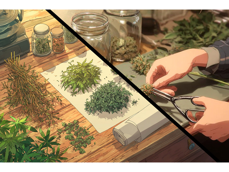 как резать коноплю