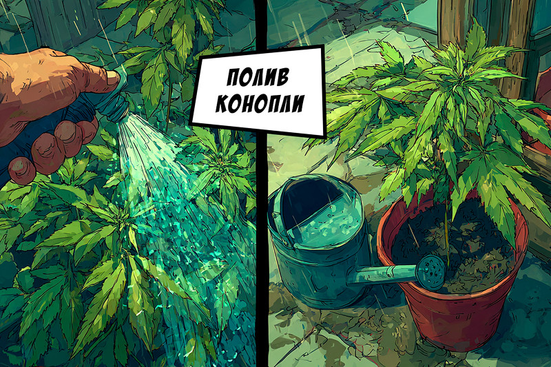 Секреты полива конопли