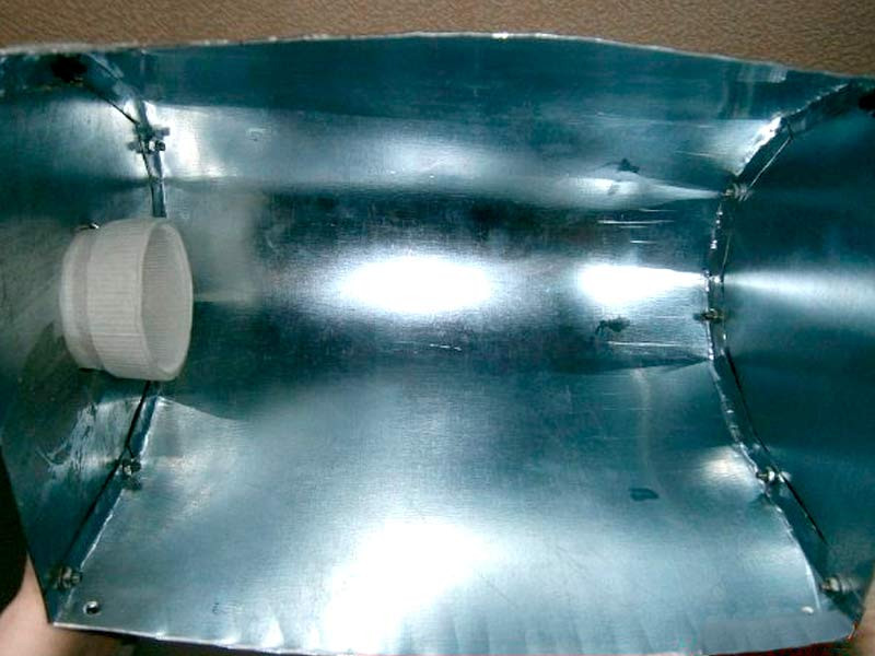 Рефлектор для светильника своими руками